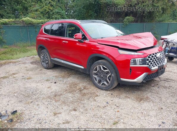 5NMS4DALXMH315956 2021 HYUNDAI SANTA FE Red Front right