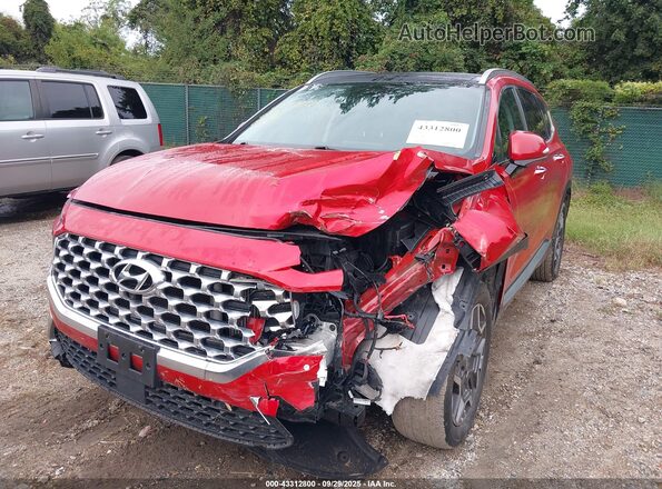 5NMS4DALXMH315956 2021 HYUNDAI SANTA FE Red Front view