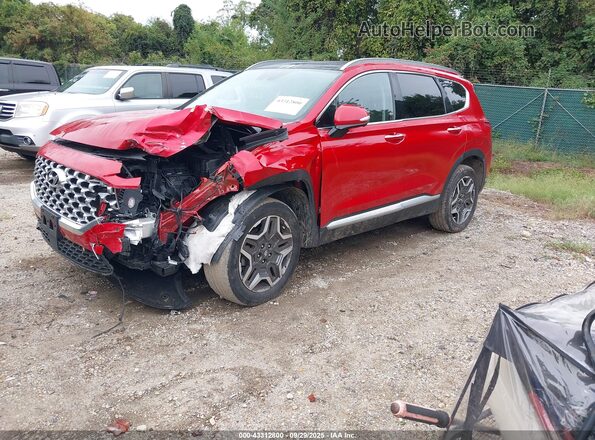 5NMS4DALXMH315956 2021 HYUNDAI SANTA FE Red Front left