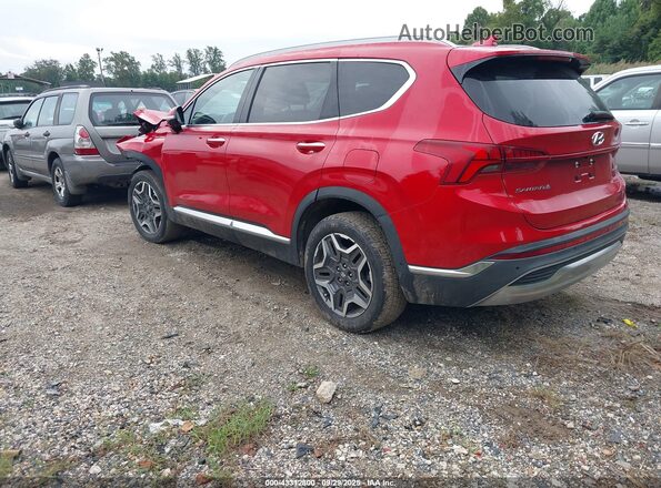 5NMS4DALXMH315956 2021 HYUNDAI SANTA FE Red Rear left
