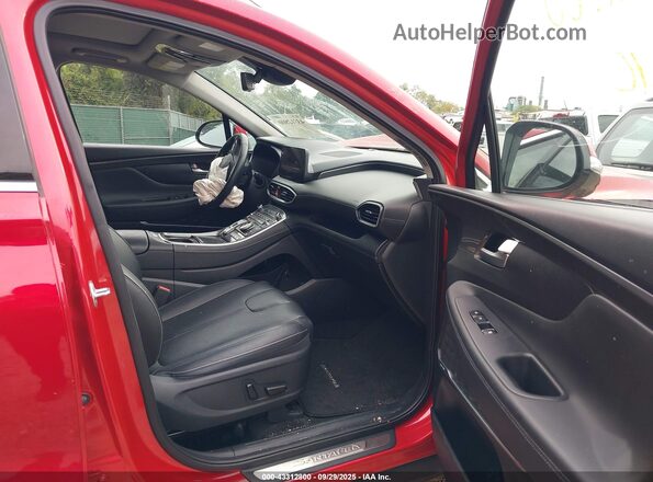 5NMS4DALXMH315956 2021 HYUNDAI SANTA FE Red Front interior view