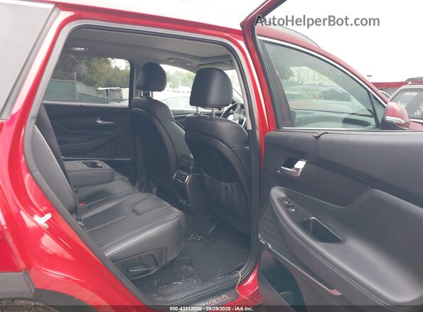 5NMS4DALXMH315956 2021 HYUNDAI SANTA FE Red VIN sticker view