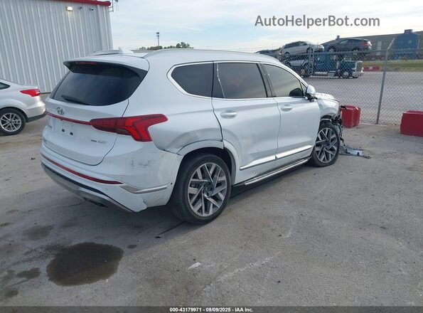 5NMS5DAL9NH401516 2022 HYUNDAI SANTA FE CALLIGRAPHY White უკანა მარჯვენა