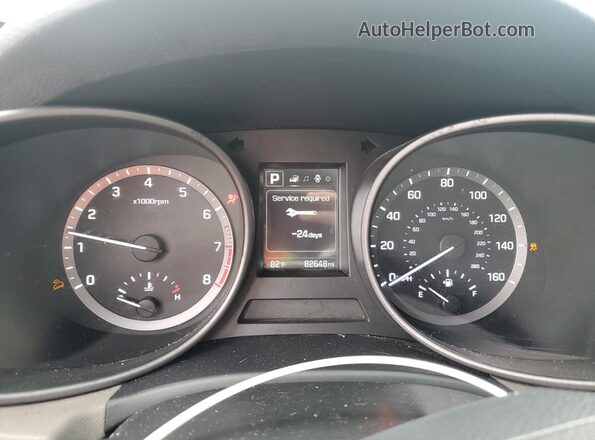 5NMZU3LB0JH054376 2018 HYUNDAI SANTA White Вид щитка приладів