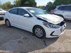 2018 Hyundai Elantra Se White vin: 5NPD74LF0JH215631