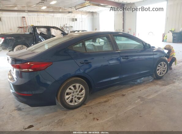 5NPD74LF6HH183424 2017 HYUNDAI ELANTRA Blue Задня права чверть