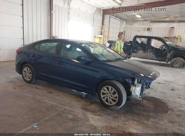 5NPD74LF6HH183424 2017 HYUNDAI ELANTRA Blue Передня права чверть