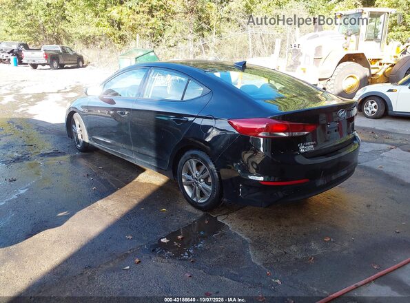 5NPD84LF2JH391223 2018 HYUNDAI ELANTRA Black Trasero izquierdo