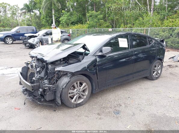 5NPD84LF3JH333203 2018 HYUNDAI ELANTRA Black Передня ліва чверть
