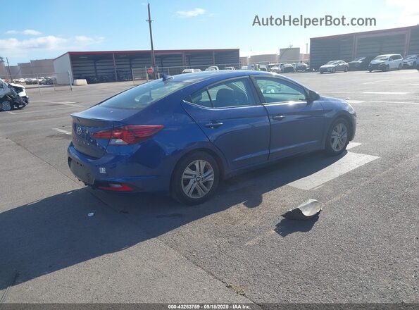 5NPD84LF3KH410654 2019 HYUNDAI ELANTRA Blue Rear right