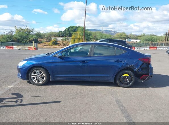 5NPD84LF3KH410654 2019 HYUNDAI ELANTRA Blue 