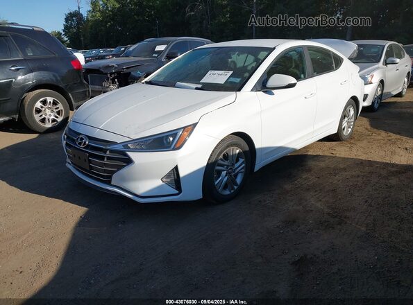 5NPD84LF4LH569507 2020 HYUNDAI ELANTRA White Առջևի ձախ երեք քառորդ տեսարան