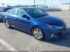 2019 Hyundai Elantra Sel Blue vin: 5NPD84LF7KH434634