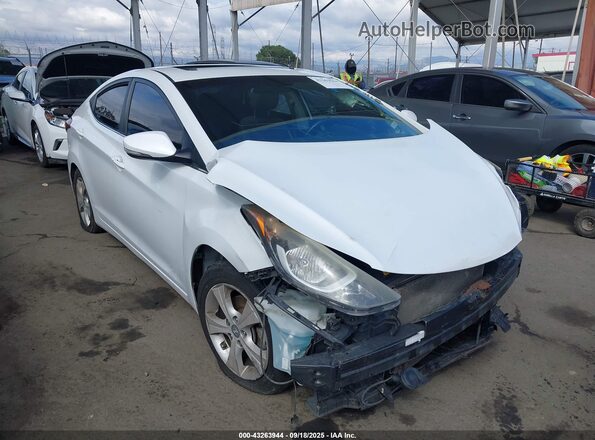 5NPDH4AE3GH713824 2016 HYUNDAI ELANTRA Белый Передняя правая четверть