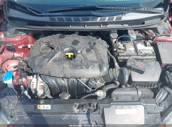 5NPDH4AE5GH744654 2016 HYUNDAI ELANTRA Красный Вид сзади