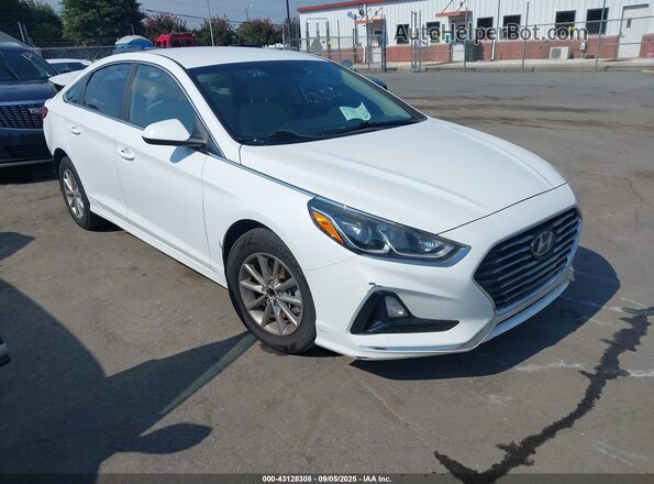 5NPE24AF2JH680983 2018 HYUNDAI SONATA White Передня права чверть