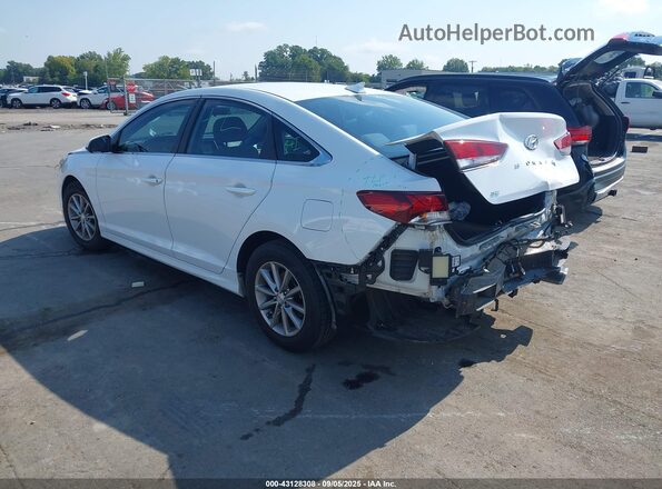 5NPE24AF2JH680983 2018 HYUNDAI SONATA White Задня ліва чверть