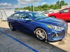 2018 Hyundai Sonata Sport Синий vin: 5NPE34AF0JH660549