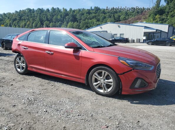 5NPE34AF0JH723813 2018 HYUNDAI SONATA Red Առջևի աջ