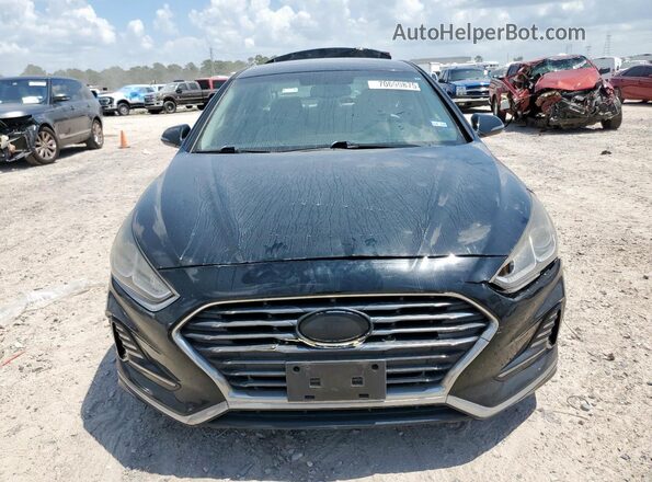 5NPE34AF2JH606122 2018 HYUNDAI SONATA Черный Вид спереди