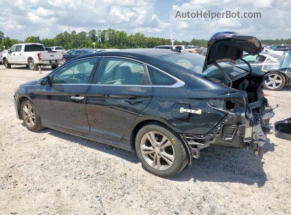 5NPE34AF2JH606122 2018 HYUNDAI SONATA Черный Задняя левая четверть