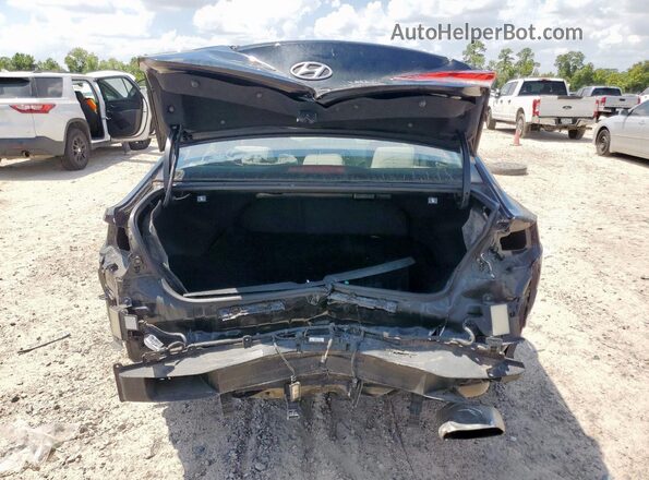 5NPE34AF2JH606122 2018 HYUNDAI SONATA Черный Вид сзади