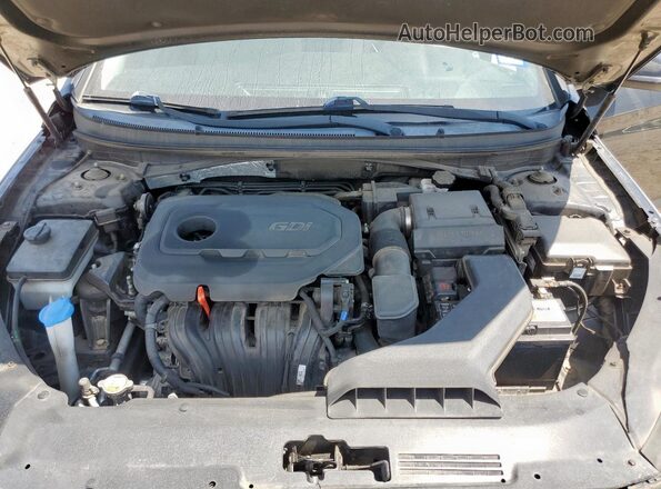 5NPE34AF2JH606122 2018 HYUNDAI SONATA Черный Вид задней части салона