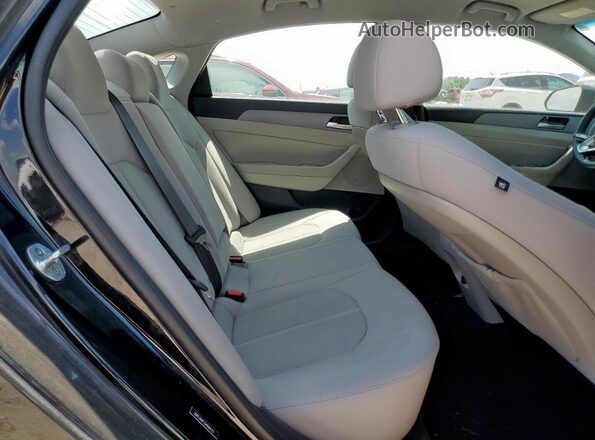 5NPE34AF2JH606122 2018 HYUNDAI SONATA Черный Вид задних сидений