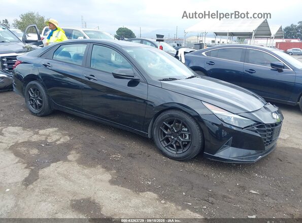 5NPLM4AG4MH012147 2021 HYUNDAI ELANTRA Black Передня права чверть