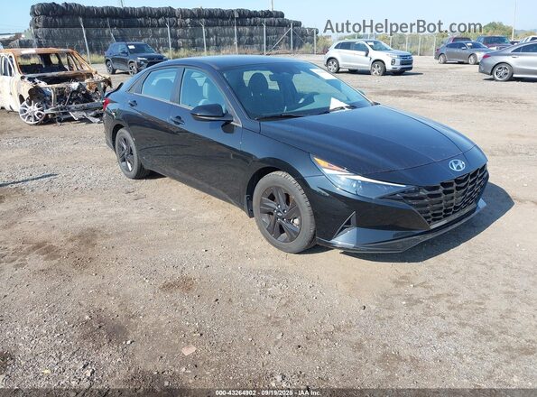5NPLM4AG7NH063904 2022 HYUNDAI ELANTRA Black წინა მარჯვენა