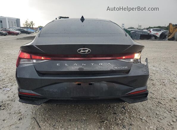 5NPLS4AG4MH028855 2021 HYUNDAI ELANTRA Gray Вид ззаду