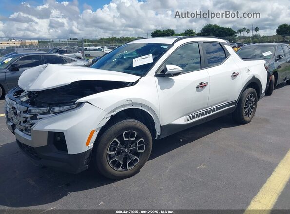 5NTJCDAE2RH083784 2024 HYUNDAI SANTA CRUZ White წინა მარცხენა ხედი სამი მეოთხედიდან