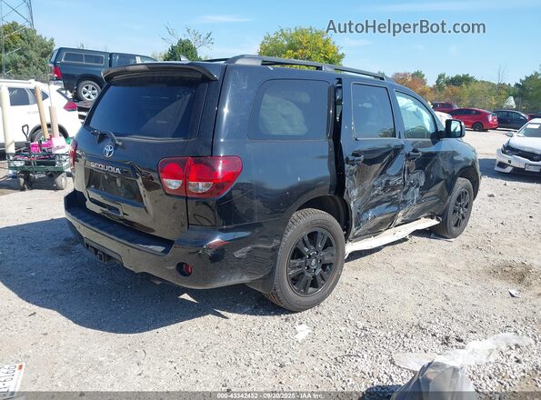 5TDBY5G12JS161834 2018 TOYOTA SEQUOIA Black Tył prawy