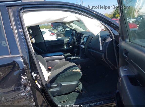 5TDBY5G12JS161834 2018 TOYOTA SEQUOIA Black Widok wnętrza z przodu