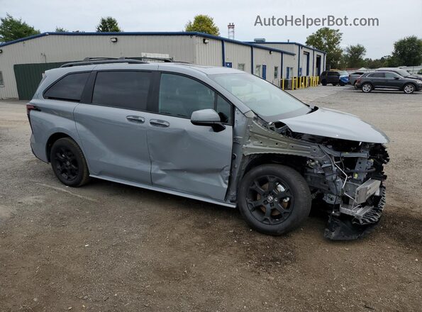 5TDCSKFC5SS183934 2025 TOYOTA SIENNA Gray Передня права чверть