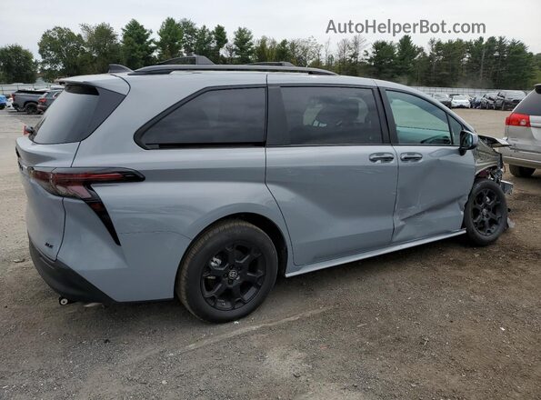 5TDCSKFC5SS183934 2025 TOYOTA SIENNA Gray Задня права чверть