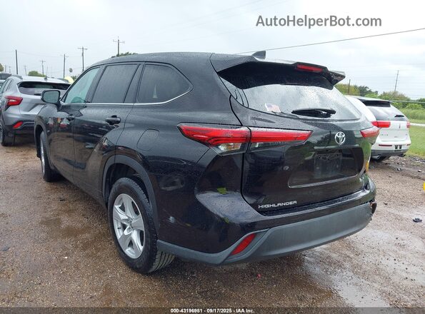 5TDCZRAHXMS063492 2021 TOYOTA HIGHLANDER Черный Задняя левая четверть