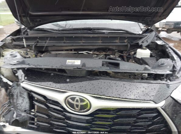 5TDCZRAHXMS063492 2021 TOYOTA HIGHLANDER Черный Вид сзади