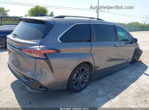 5TDDRKEC2MS021750 2021 TOYOTA SIENNA Gray Задня права чверть