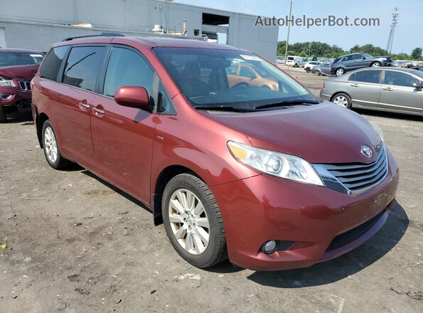 5TDDZ3DC1HS166680 2017 TOYOTA LE Burgundy წინა მარჯვენა