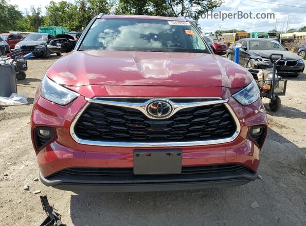 5TDDZRBH2MS529158 2021 TOYOTA LIMITED Burgundy Front view