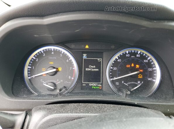5TDDZRFH1JS827805 2018 TOYOTA LIMITED Red Вид щитка приладів