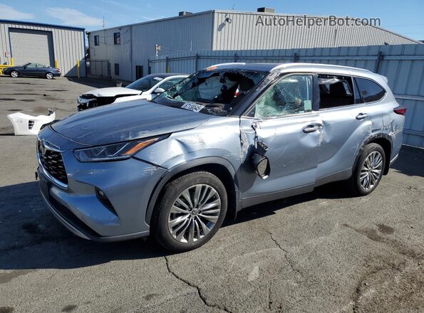 5TDFZRBH4LS014590 2020 TOYOTA HIGHLANDER Silver Przód lewy