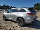 2018 Toyota Highlander Se Серый vin: 5TDJZRFH0JS497562