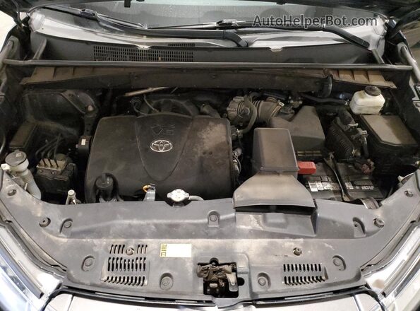 5TDJZRFH2JS546115 2018 TOYOTA HIGHLANDER Black Vista del compartimento del motor