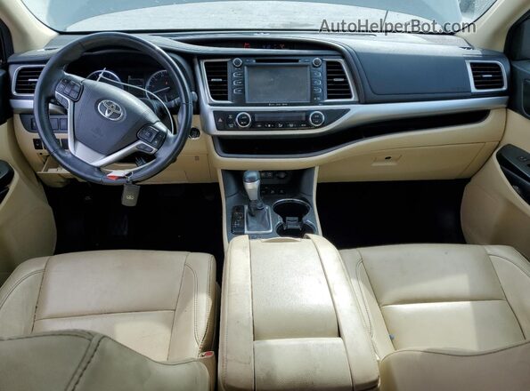 5TDJZRFH4JS804778 2018 TOYOTA HIGHLANDER Tan წინა პანელის ხედი