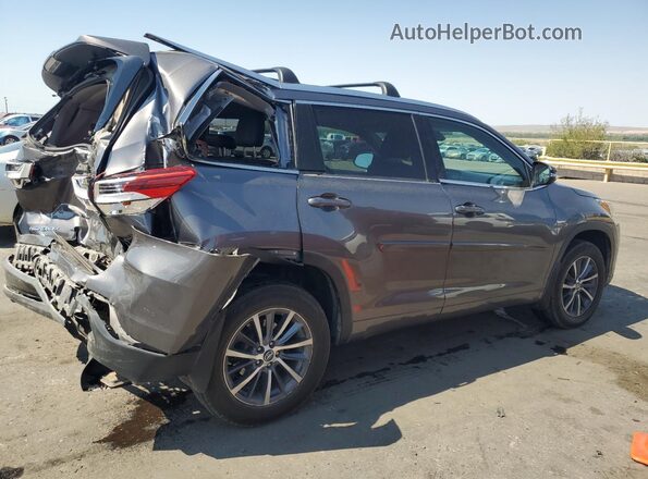 5TDJZRFH7JS830050 2018 TOYOTA HIGHLANDER Charcoal Rear right