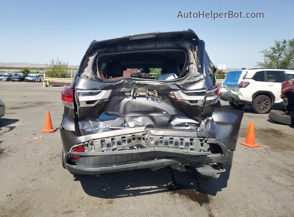 5TDJZRFH7JS830050 2018 TOYOTA HIGHLANDER Charcoal Rear view