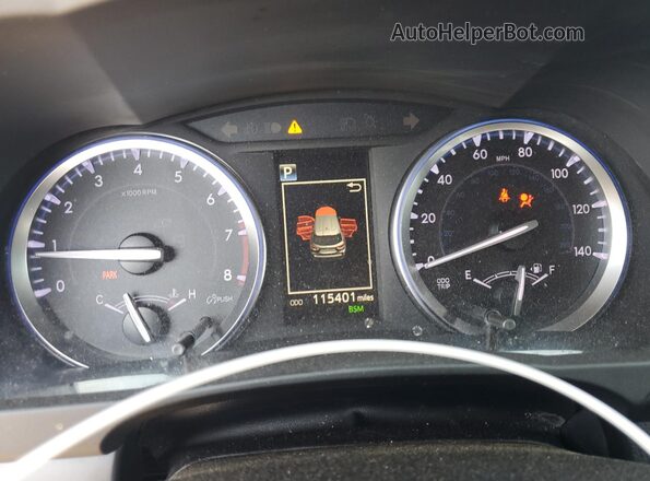 5TDJZRFH7JS830050 2018 TOYOTA HIGHLANDER Charcoal Instrument cluster view
