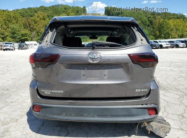 5TDJZRFH7JS899711 2018 TOYOTA HIGHLANDER Charcoal Vista trasera